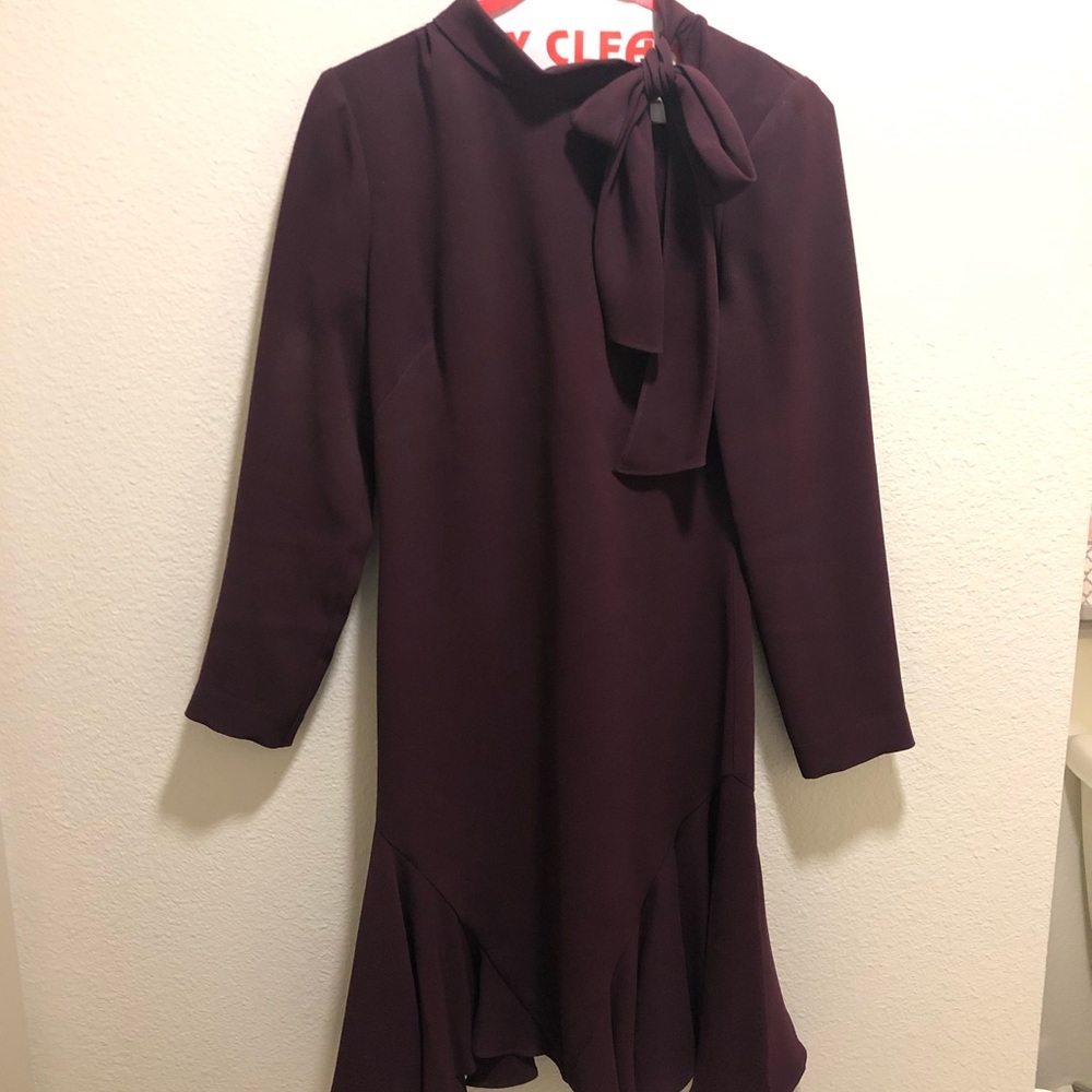Shoshanna long-sleeve bow dress